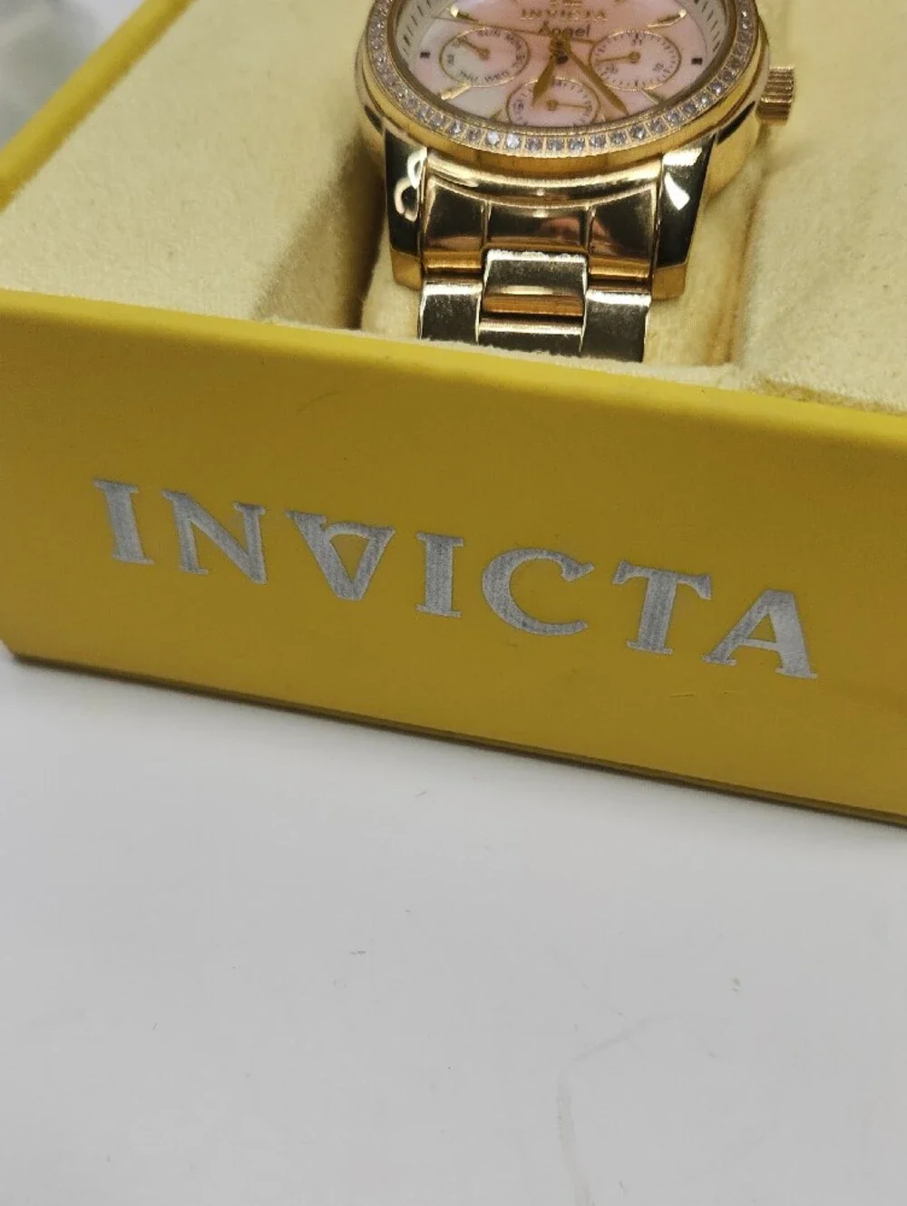 2018 Invicta Angel Women's Gold Watch with Mother-of-Pearl Dial 11772
